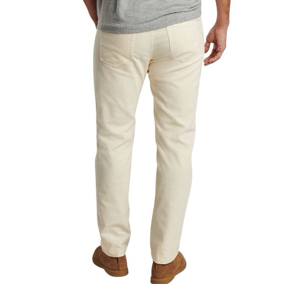 Peter Millar Mens White Corduroy Pants Size 38 Straight Leg Everyday Trousers - Picture 2 of 7